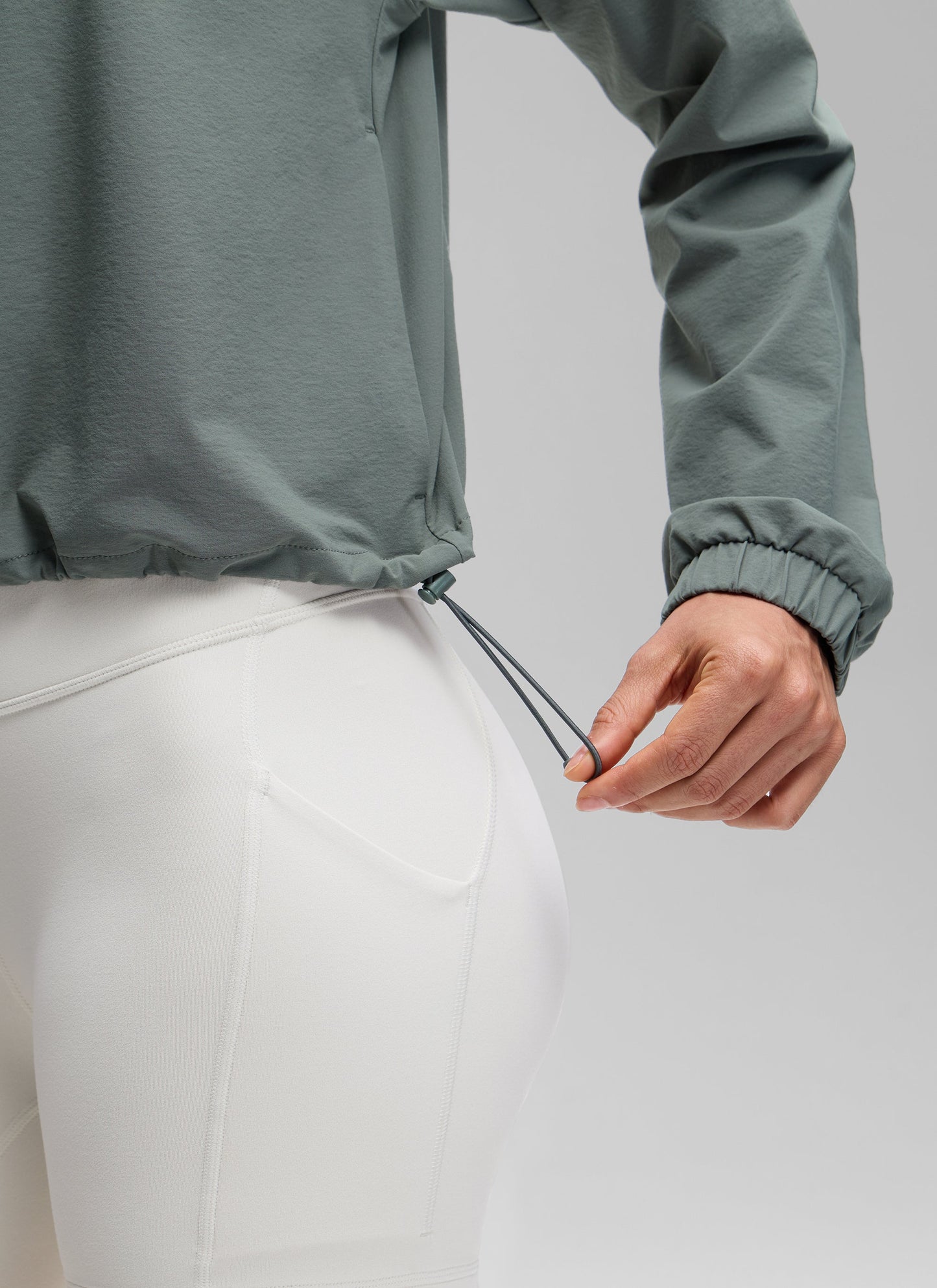 Half Zip Lightweight Pocket Long Sleeve