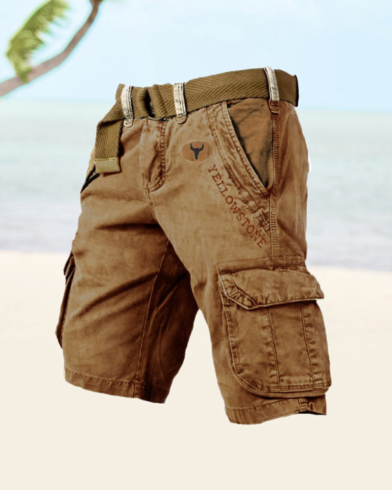 Men's multi-pocket tactical shorts