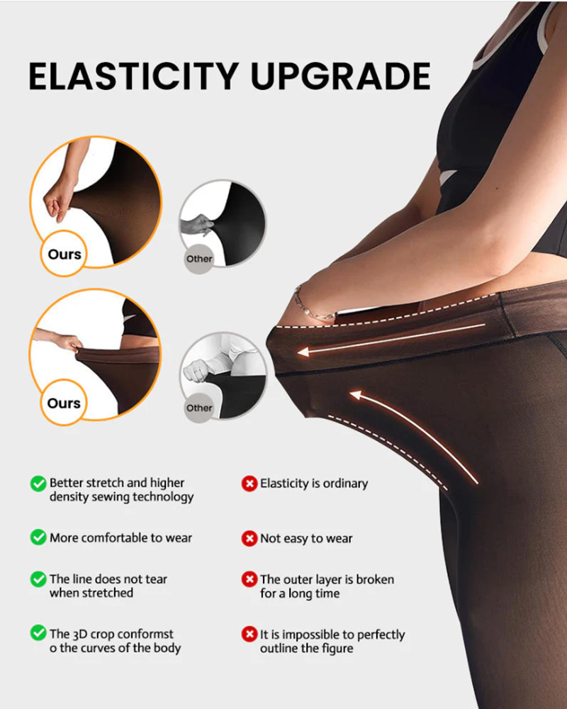 Magic Fleece Lined Leggings Comfort Fleece Tights