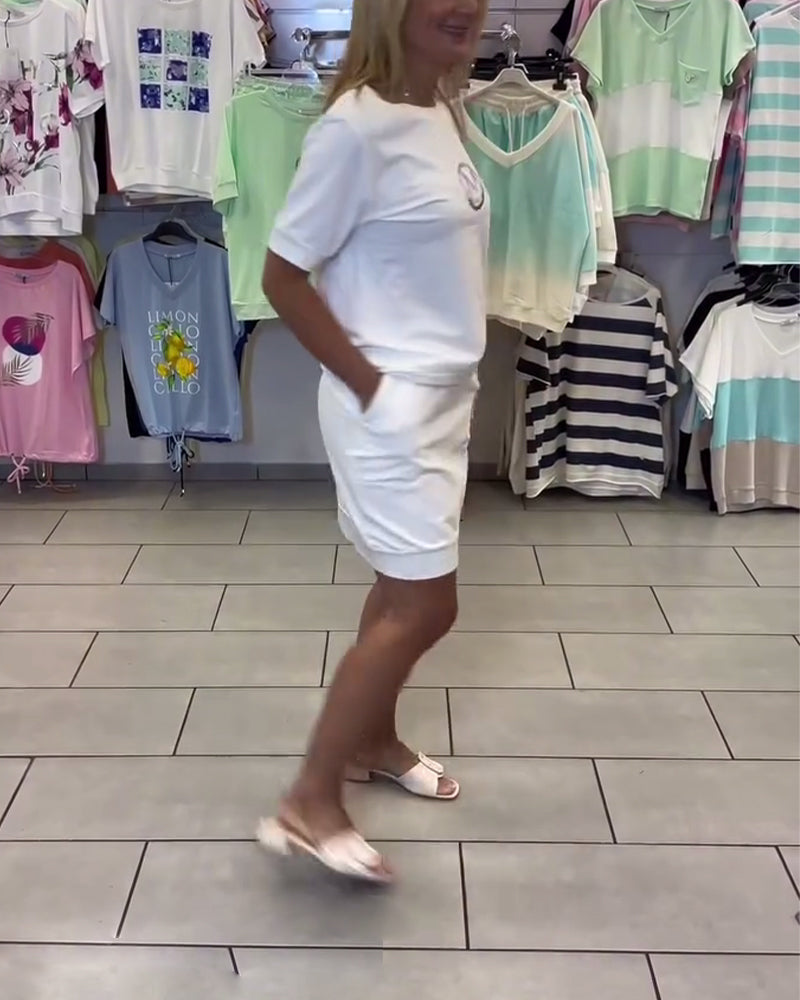 Printed Stylish Casual Suit