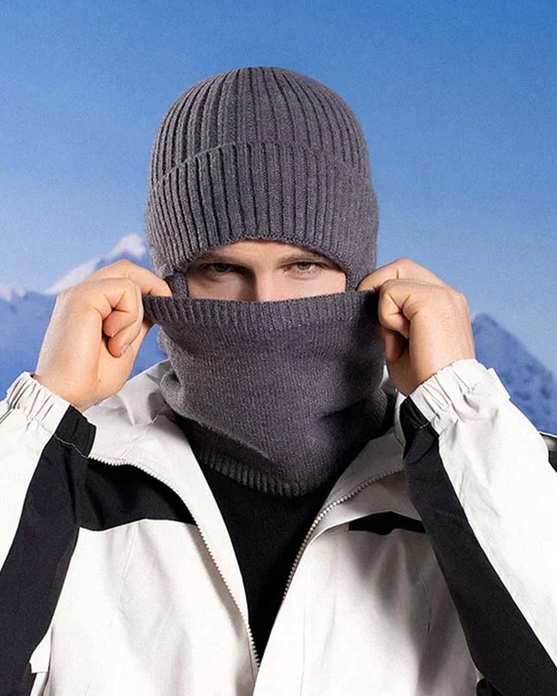 Winter beanie hat scarf sets warm knit hat