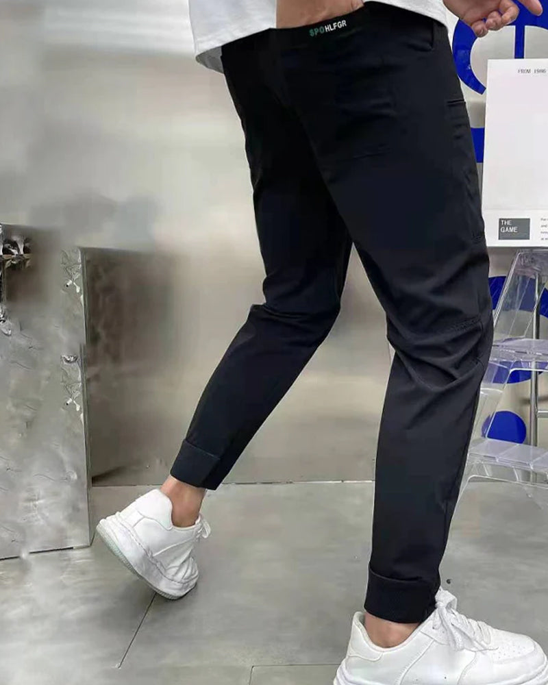 Men's High Stretch Multi-pocket Skinny Cargo Pants