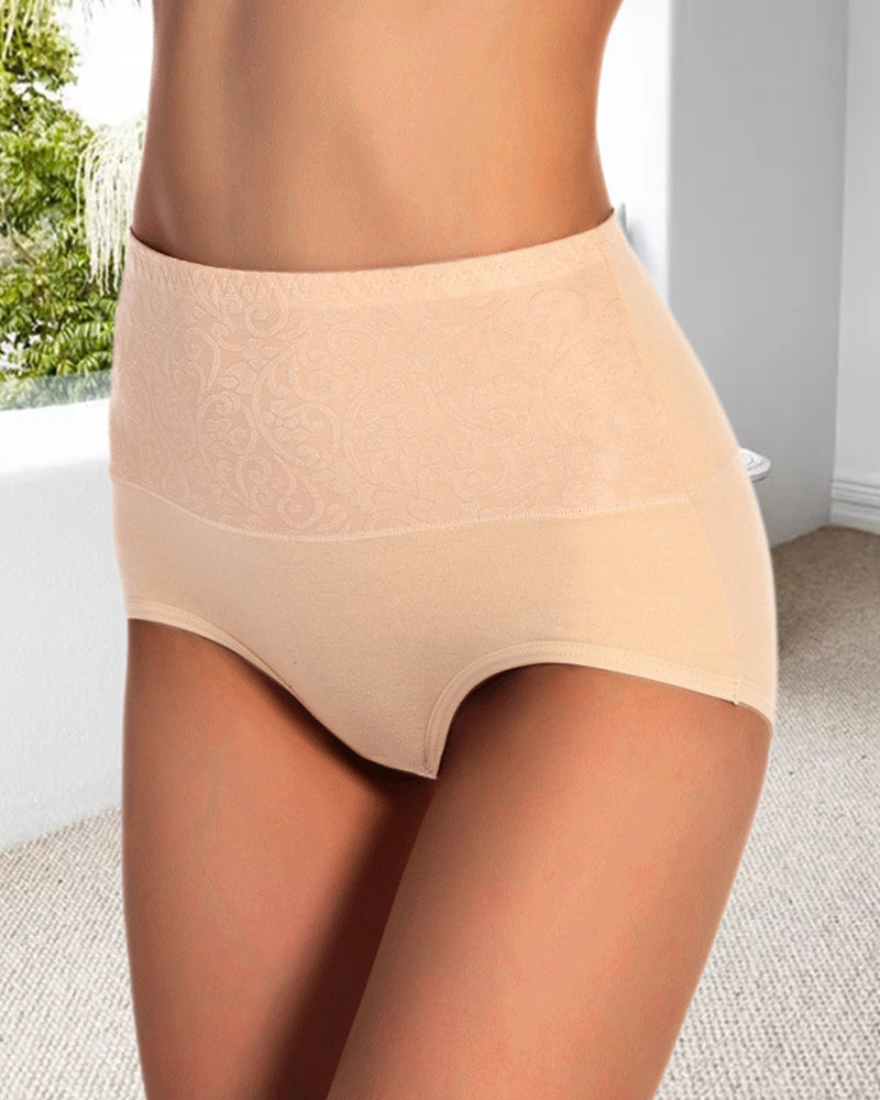 High waist pattern comfortable women's underwear