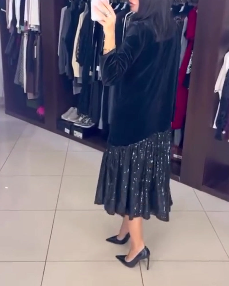 Casual Temperament Sequin Dress