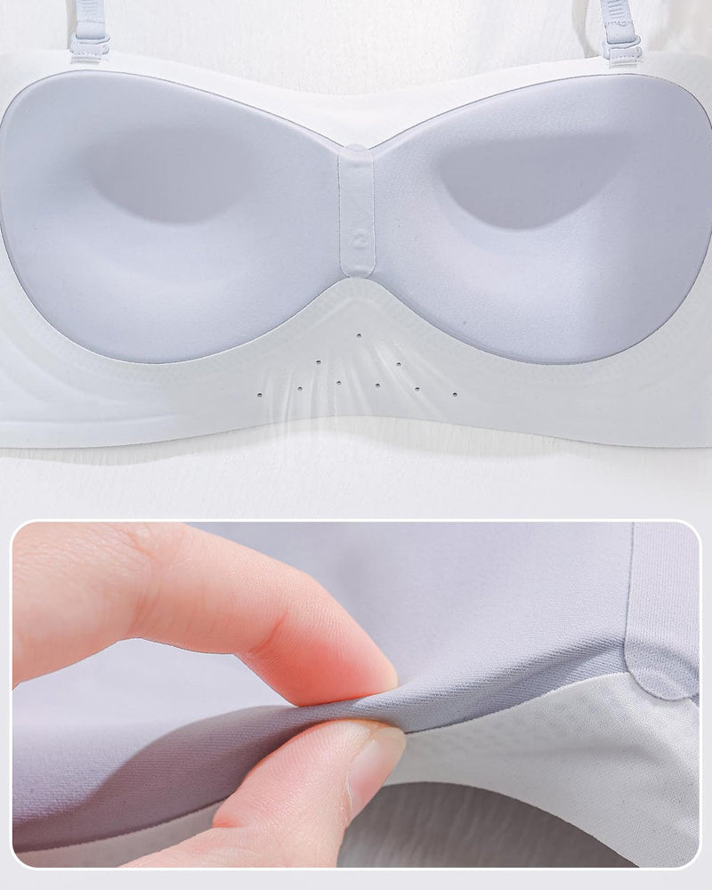 Strapless Solid Color Comfort Bra
