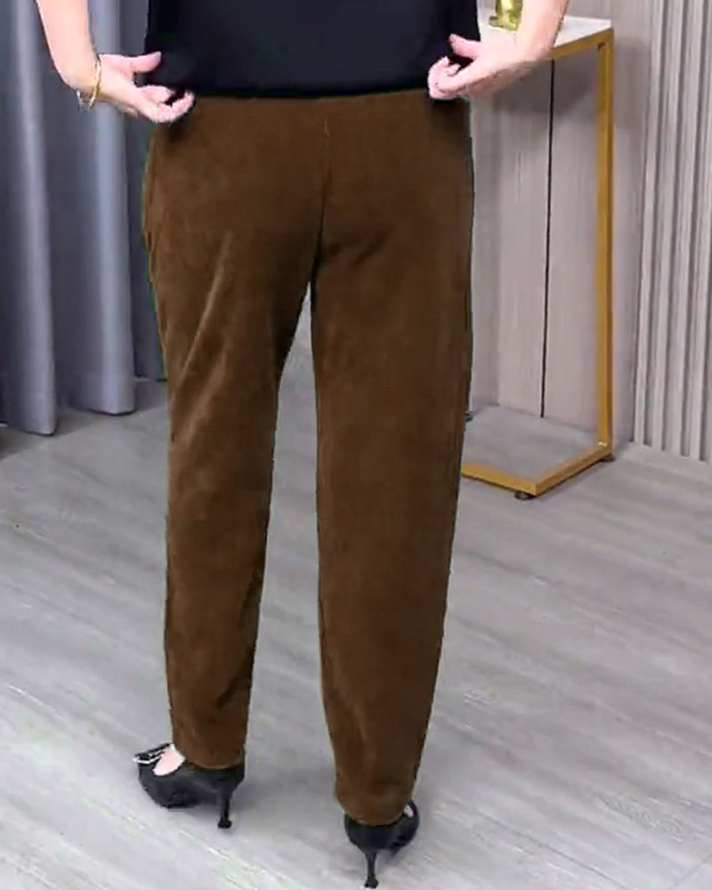 Solid Color Stretch Skinny Pants