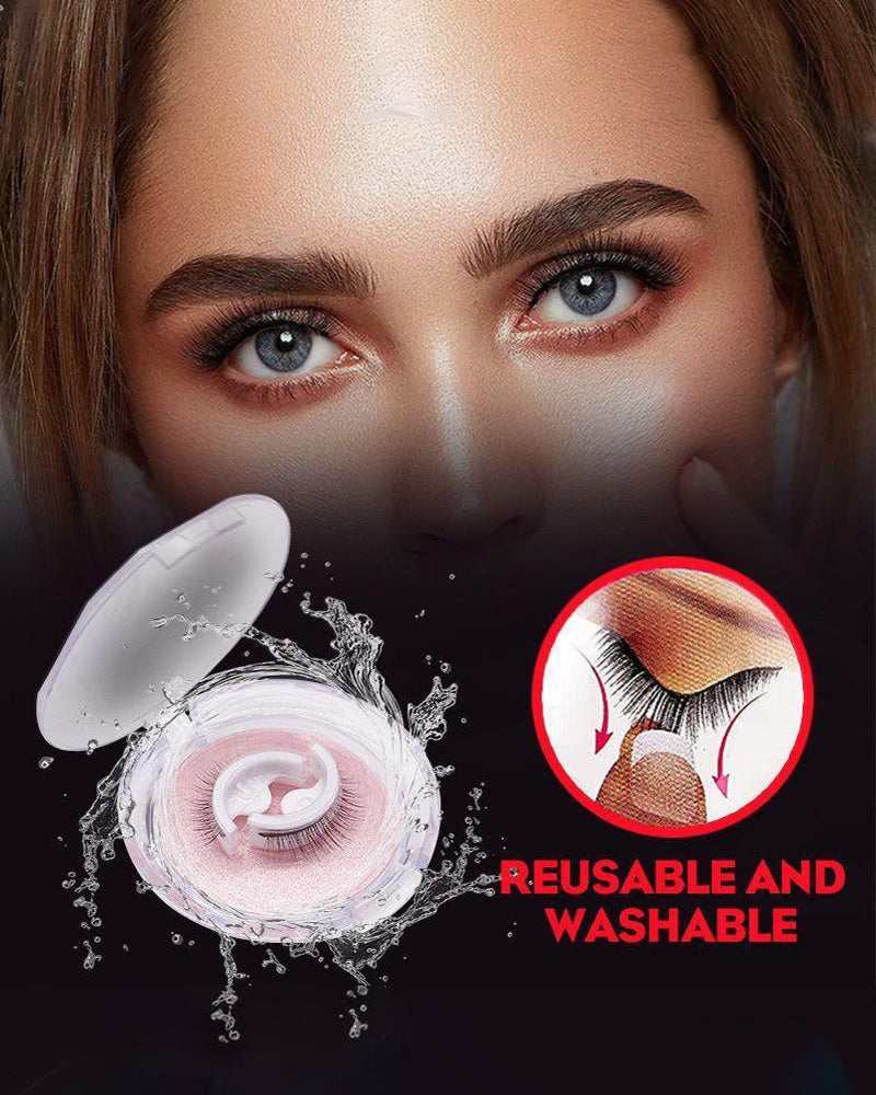 Reusable self-adhesive eyelashes