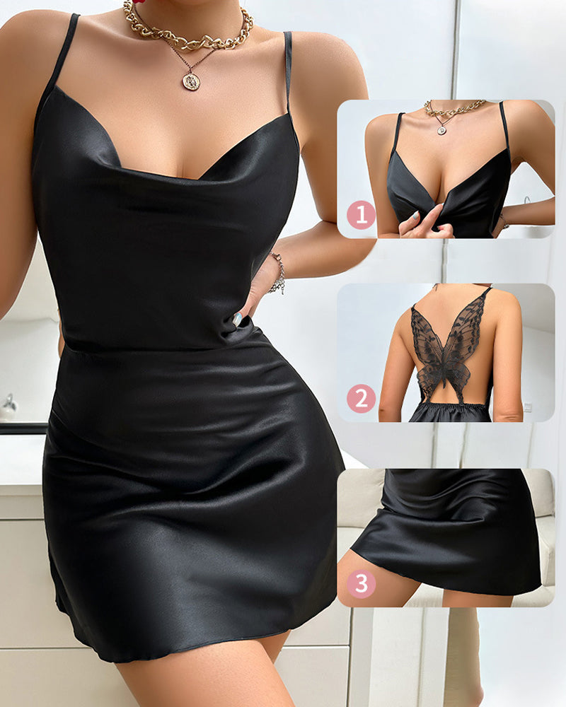 Thin Ice Silk Suspender Nightdress