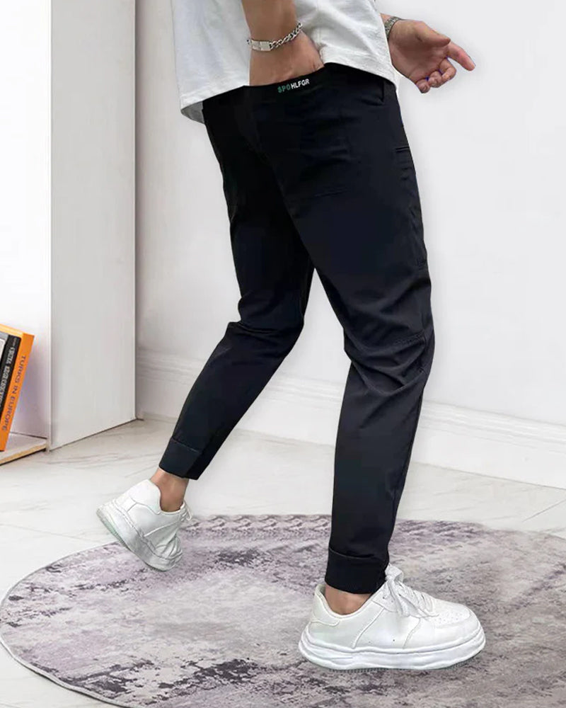 Men's High Stretch Multi-pocket Skinny Cargo Pants
