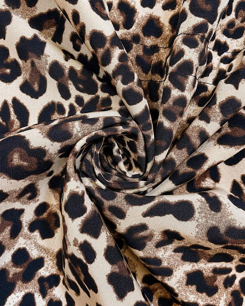 Hooded Reversible Leopard Print Coat