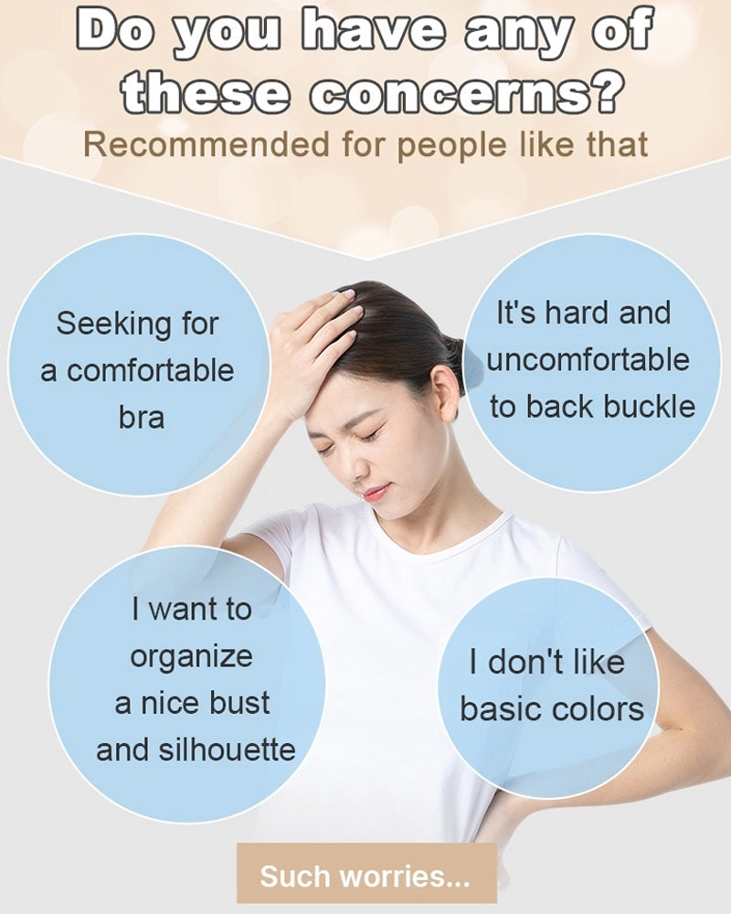 Front Buckle Satin Lace Bra