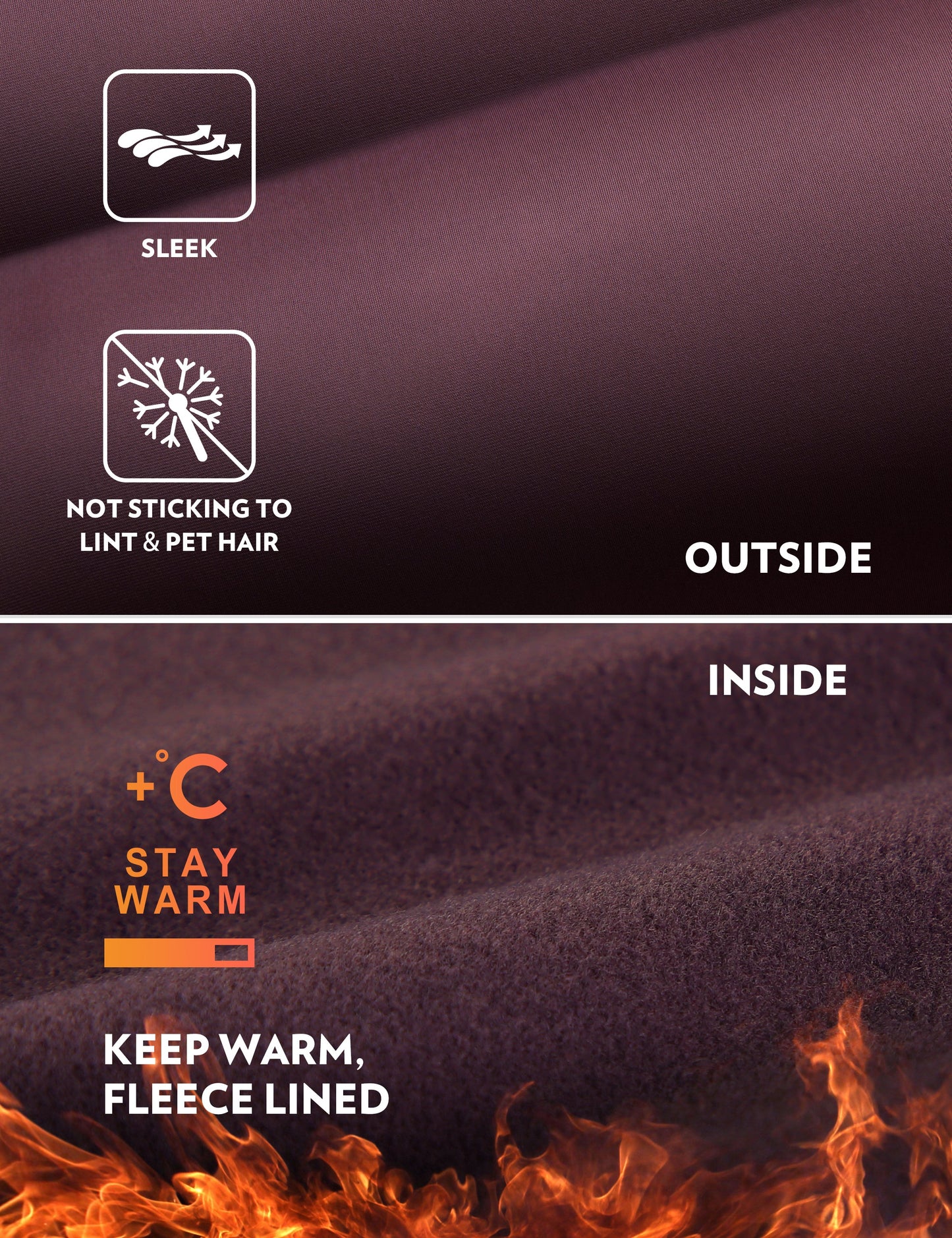 Thermal Fleece Lined Pocket Legging 28''