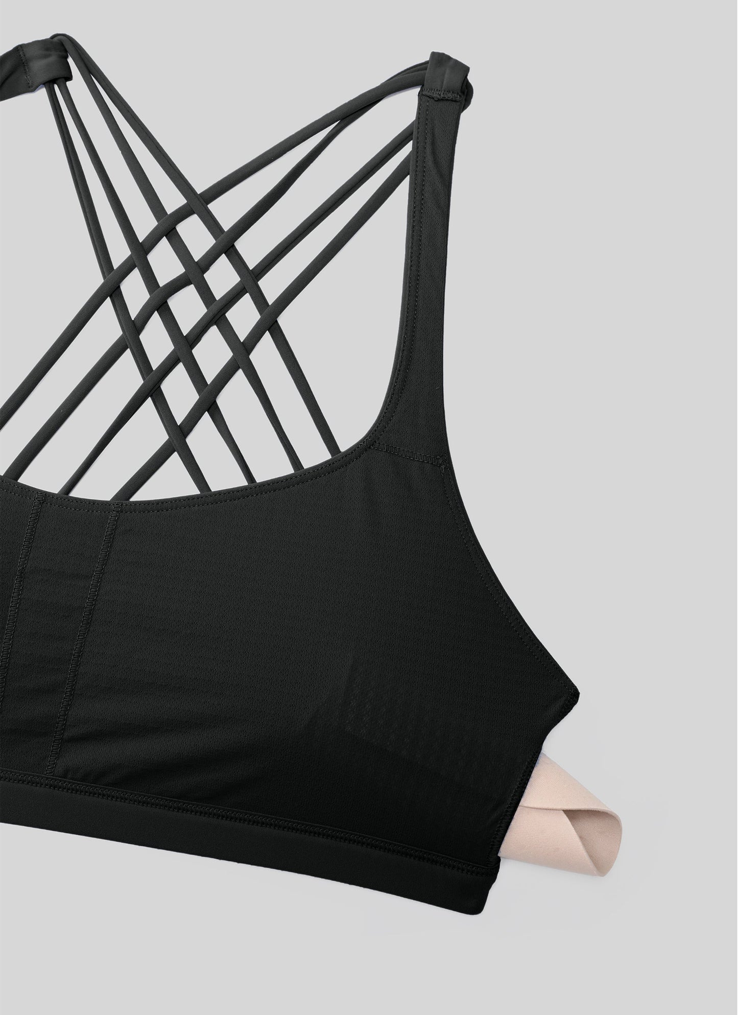 Nakedfeel Low Cut Strappy Bra (8 Straps)
