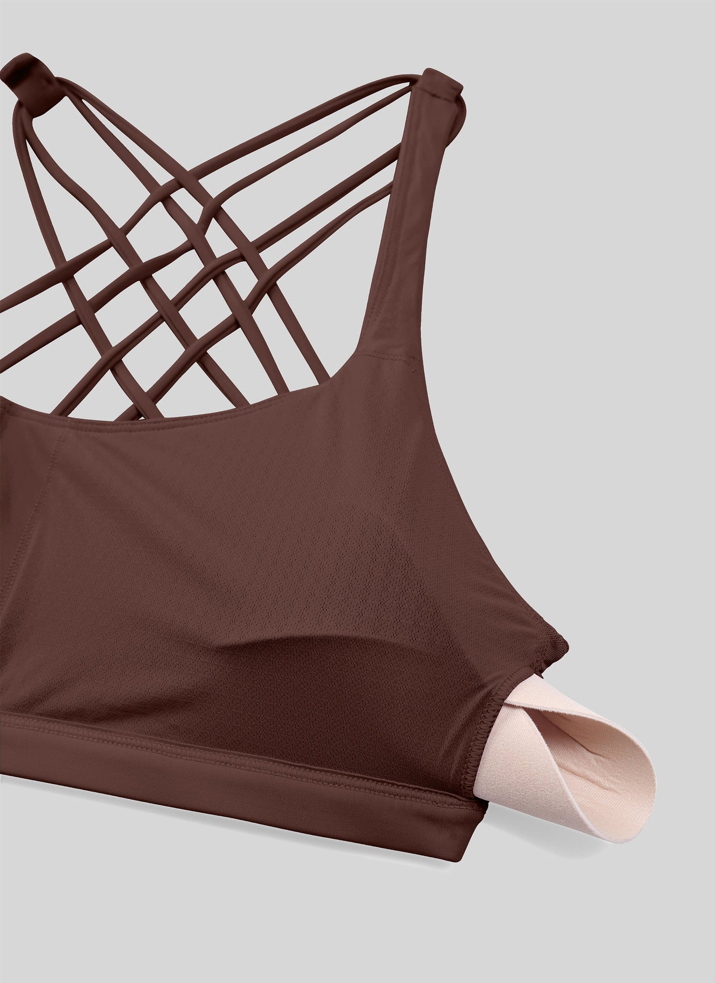 Nakedfeel Low Cut Strappy Bra (8 Straps)