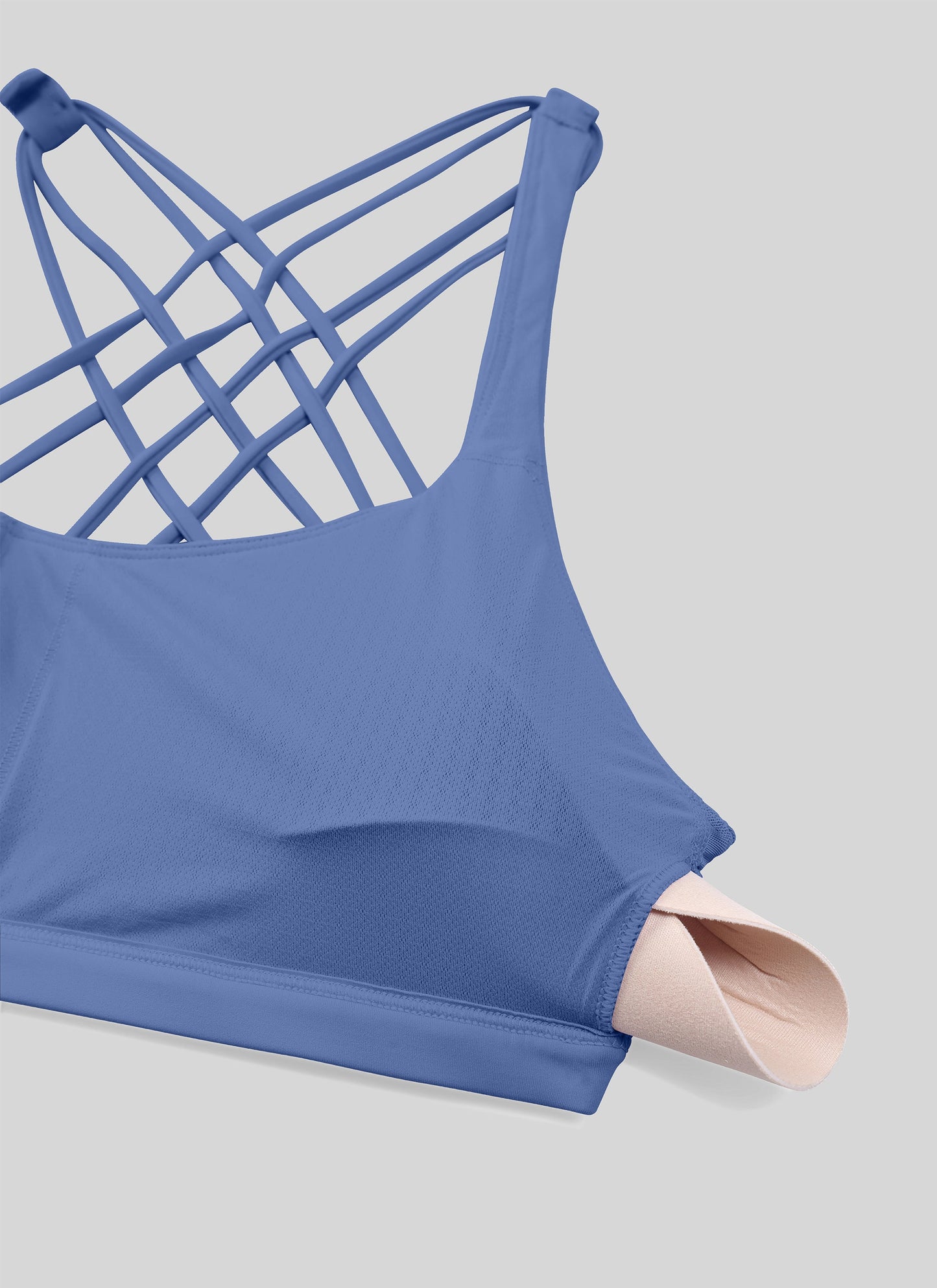 Nakedfeel Low Cut Strappy Bra (8 Straps)