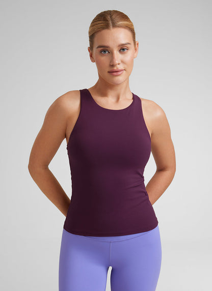 Butterluxe Built in Bra Scoop Neck Tank