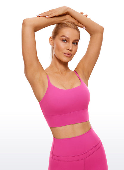 Brushed Nakedfeel Longline Adjustable Bra