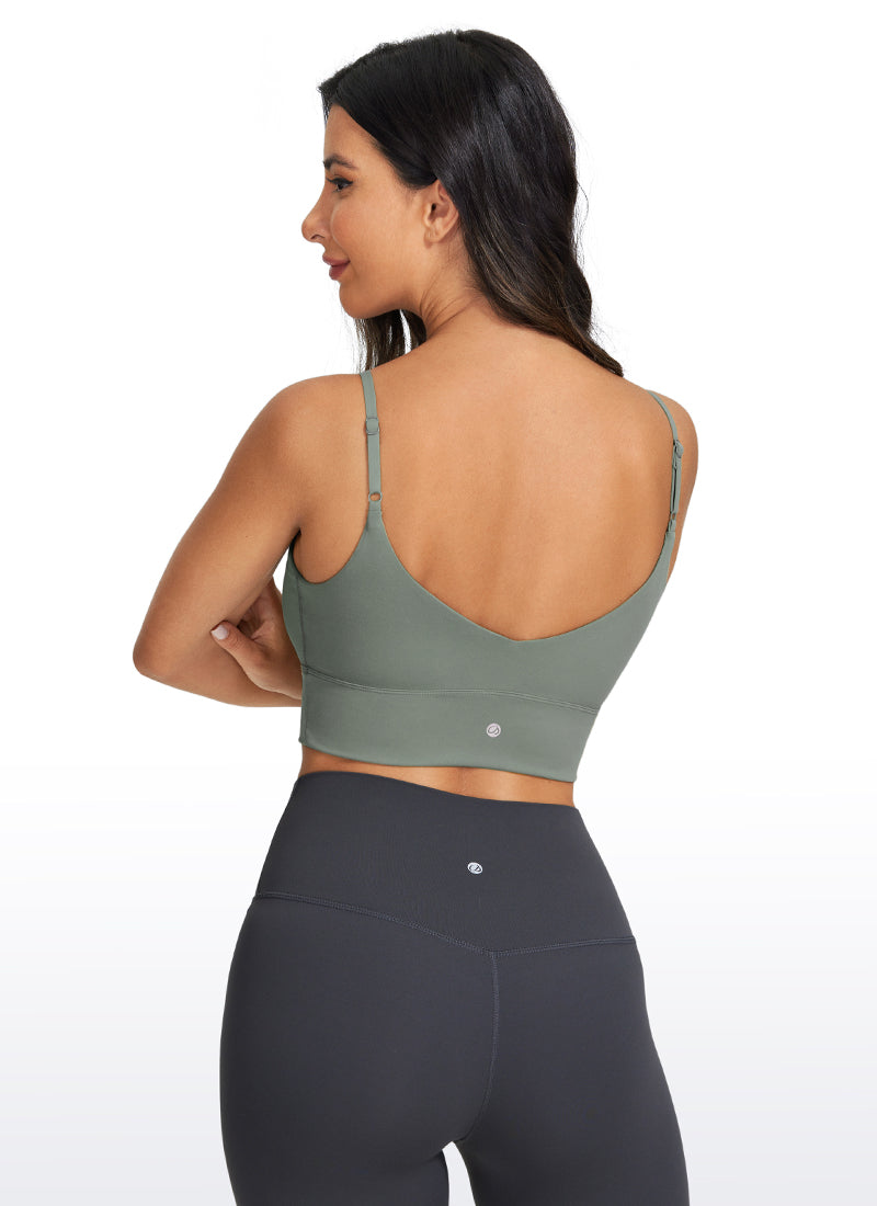 Brushed Nakedfeel Longline Adjustable Bra