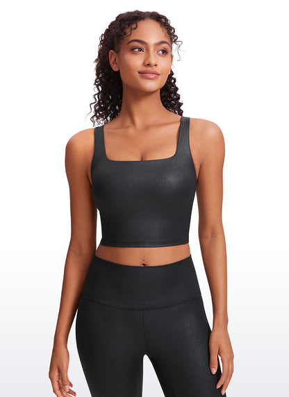 Butterluxe Square Neck Built in Bra Tank