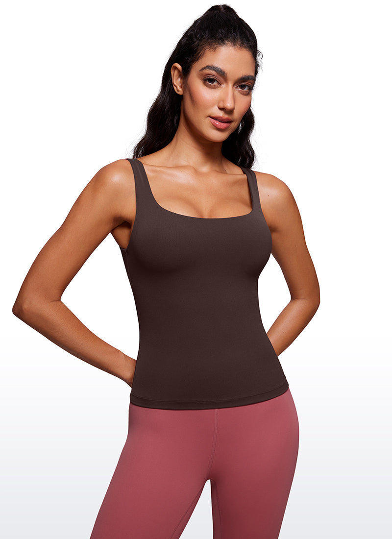 Butterluxe U Neck Built in Bra Tank