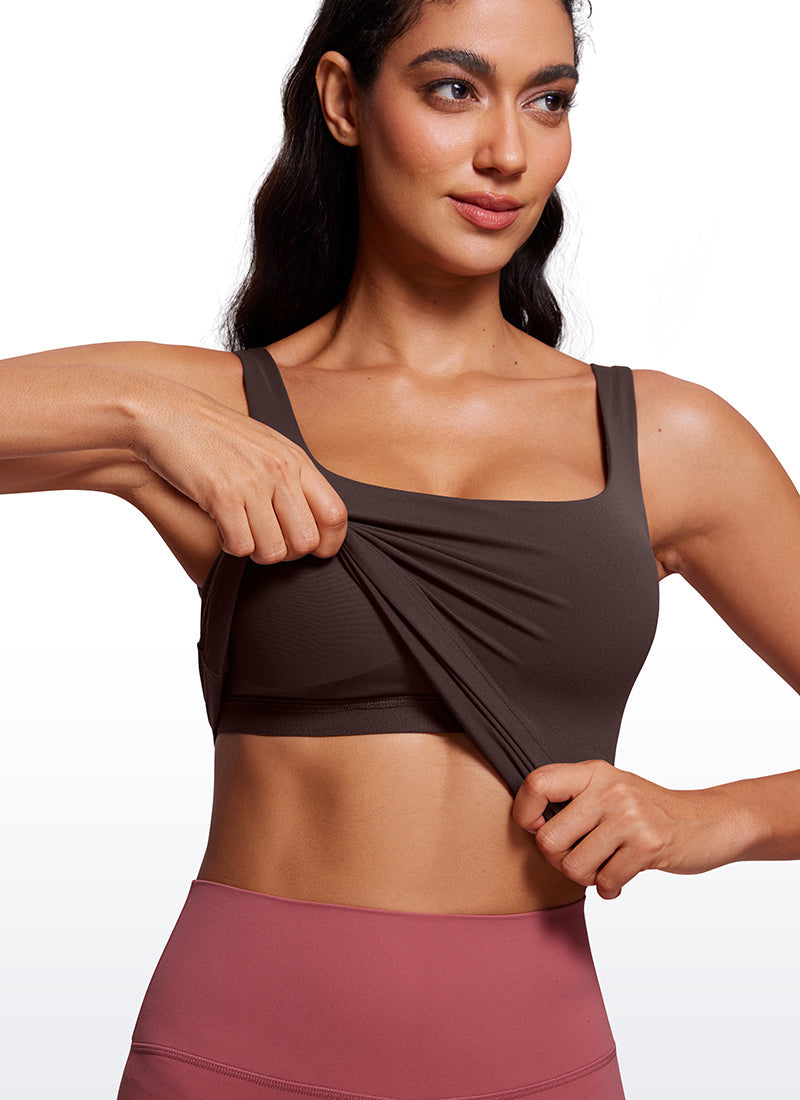 Butterluxe U Neck Built in Bra Tank