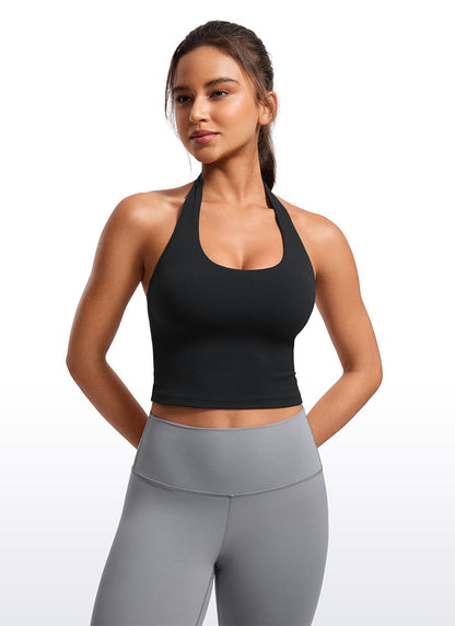 Butterluxe Built in Bra Halter Tank