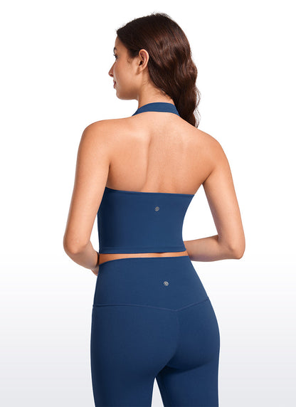 Butterluxe Built in Bra Halter Tank