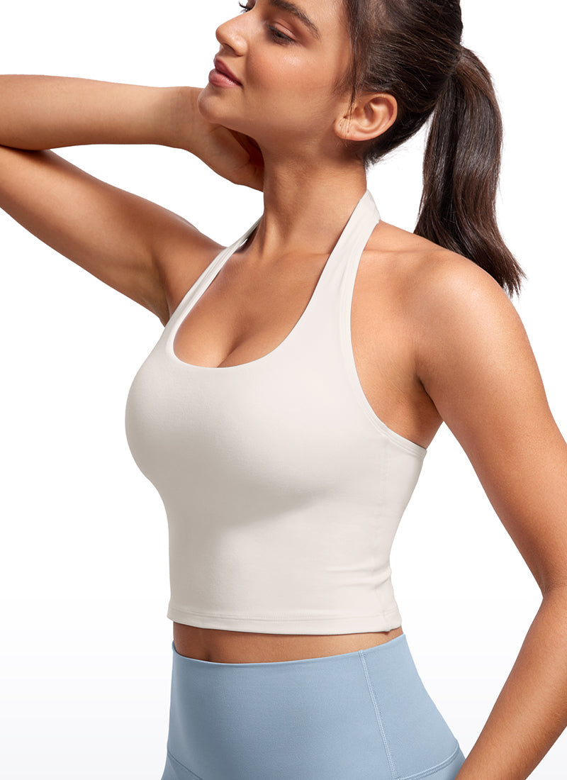 Butterluxe Built in Bra Halter Tank