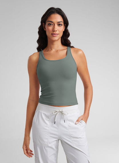 Butterluxe Double Lined Scoop Neck Tank