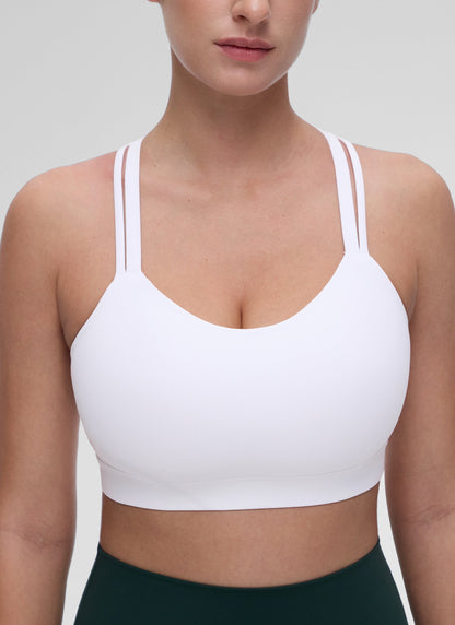 Butterluxe Mold U Neck Double Strap Sports Bra