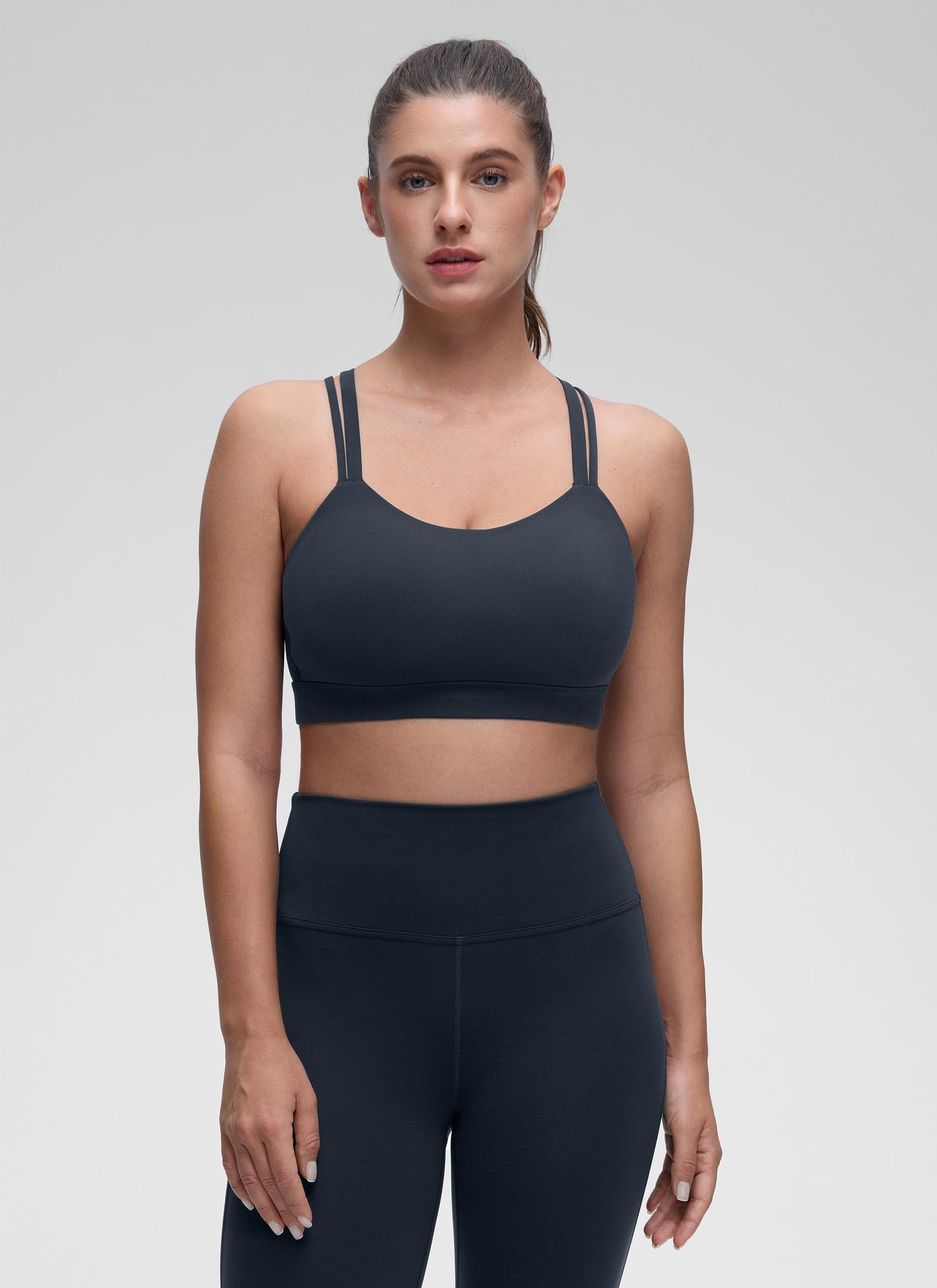 Butterluxe Mold U Neck Double Strap Sports Bra