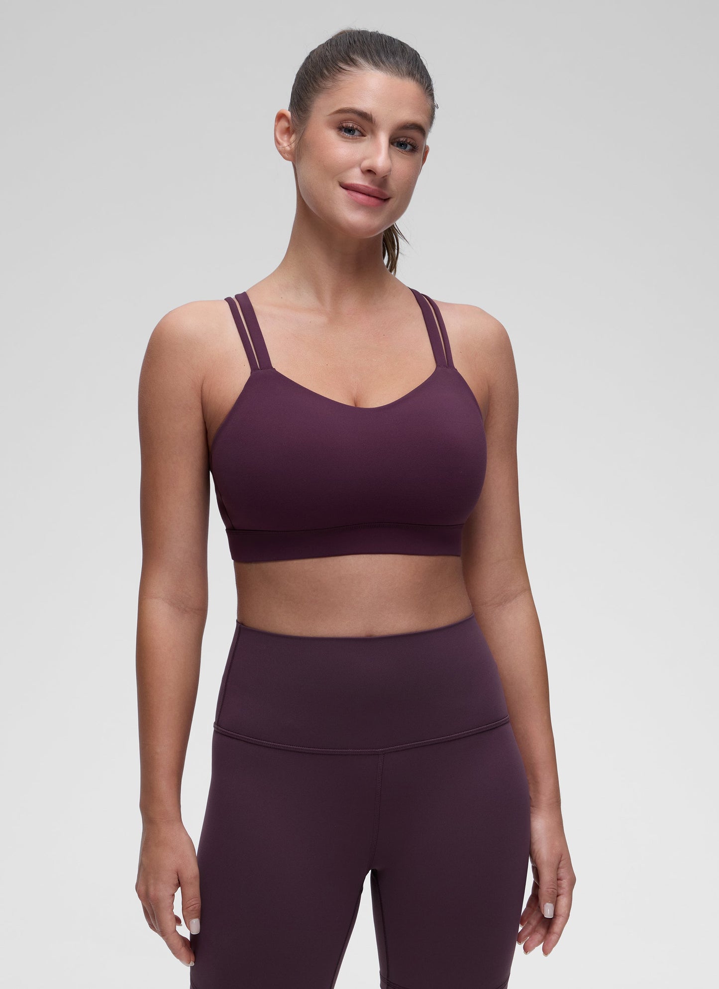 Butterluxe Mold U Neck Double Strap Sports Bra