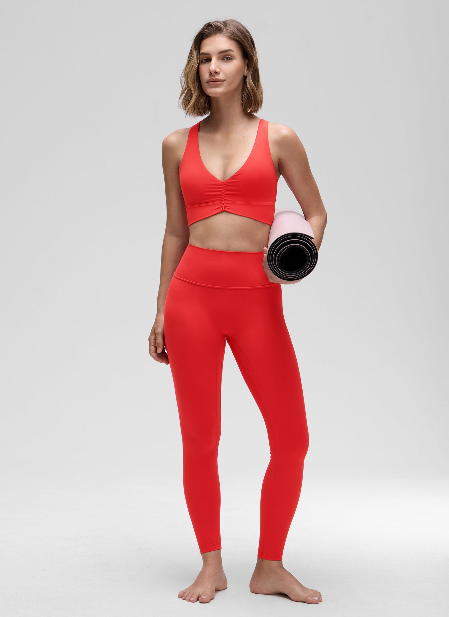 Butterluxe V Neck Ruched Longline Bras