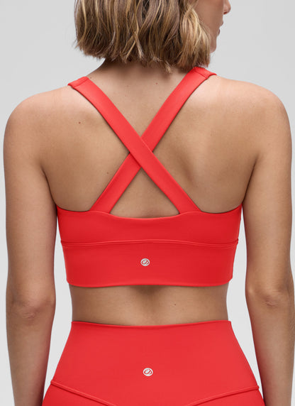 Butterluxe V Neck Ruched Longline Bras