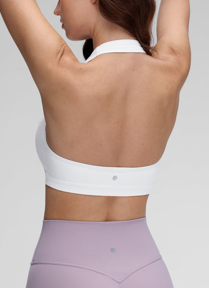 Butterluxe Scoop Neck Open Back Sports Bra