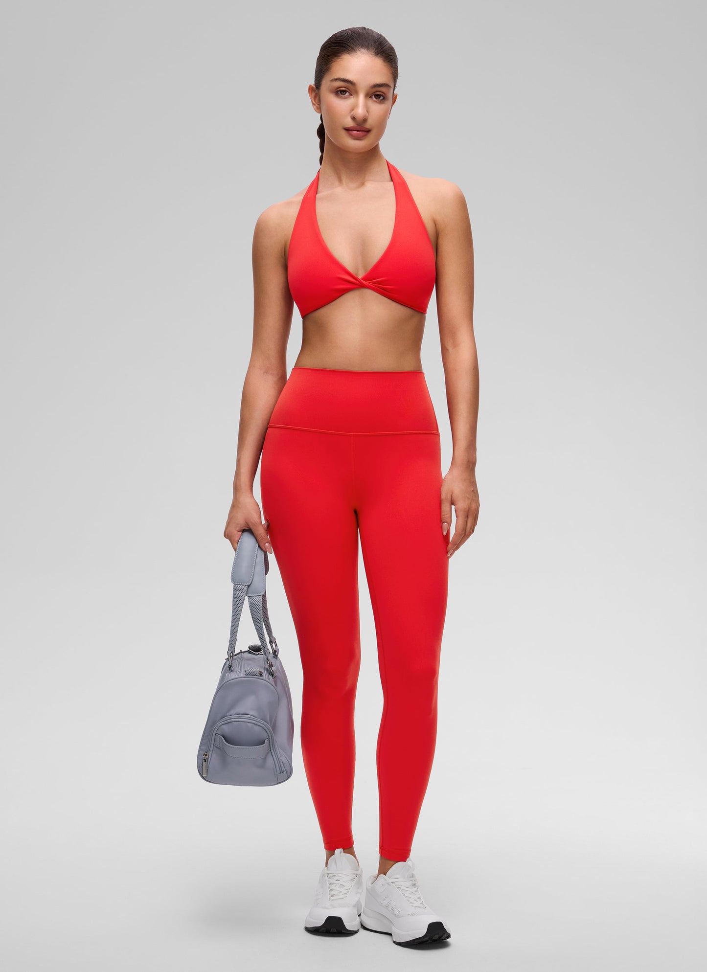 Butterluxe Double Lined Twist Halter Sports Bra