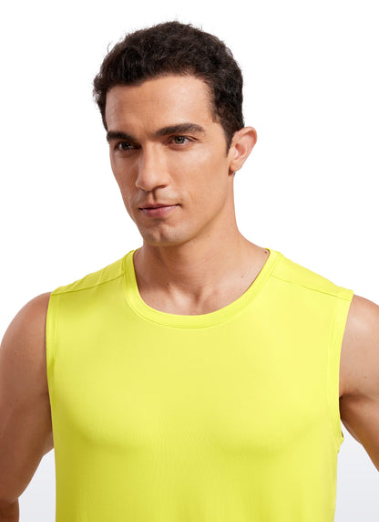 Stretch Quick Dry Tank Tops Crewneck