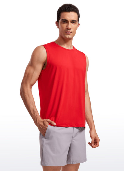 Stretch Quick Dry Tank Tops Crewneck