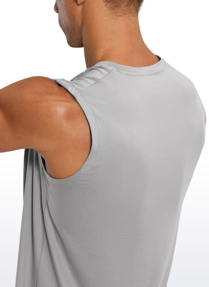 Stretch Quick Dry Tank Tops Crewneck