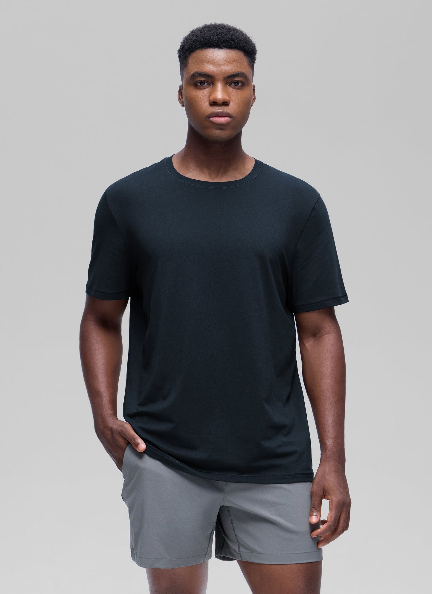 Poly Cotton-Blend Lightweight Short Sleeve