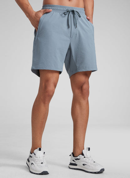 Lightweight Water Resistant Shorts 7" with Zip Pockets