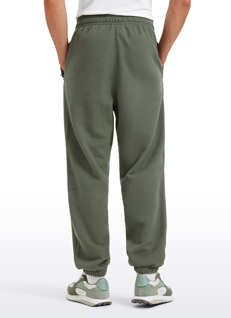 Cotton Fleece Sweatpants with Pockets 32''