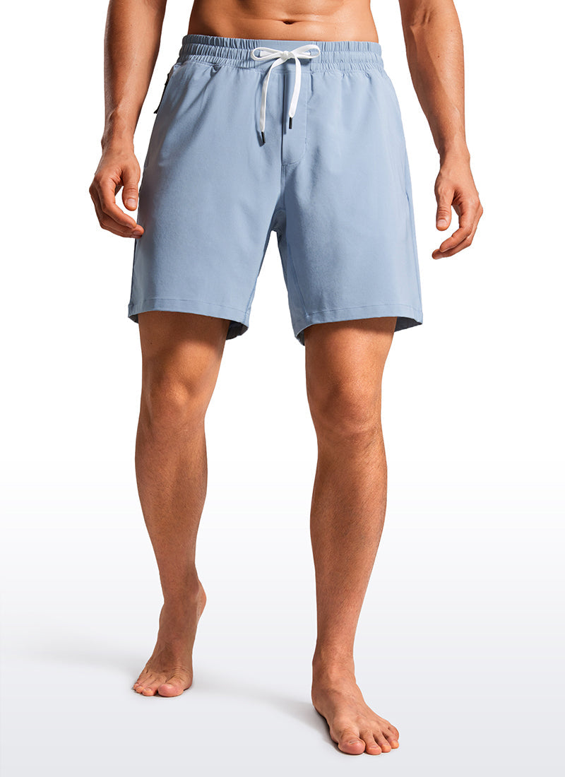 Swim Trunks 7'' with Zipper Pockets