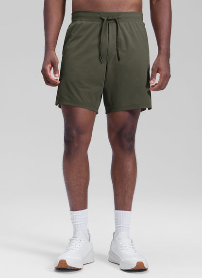 Workout Quick Dry Linerless Pocket Short  7"