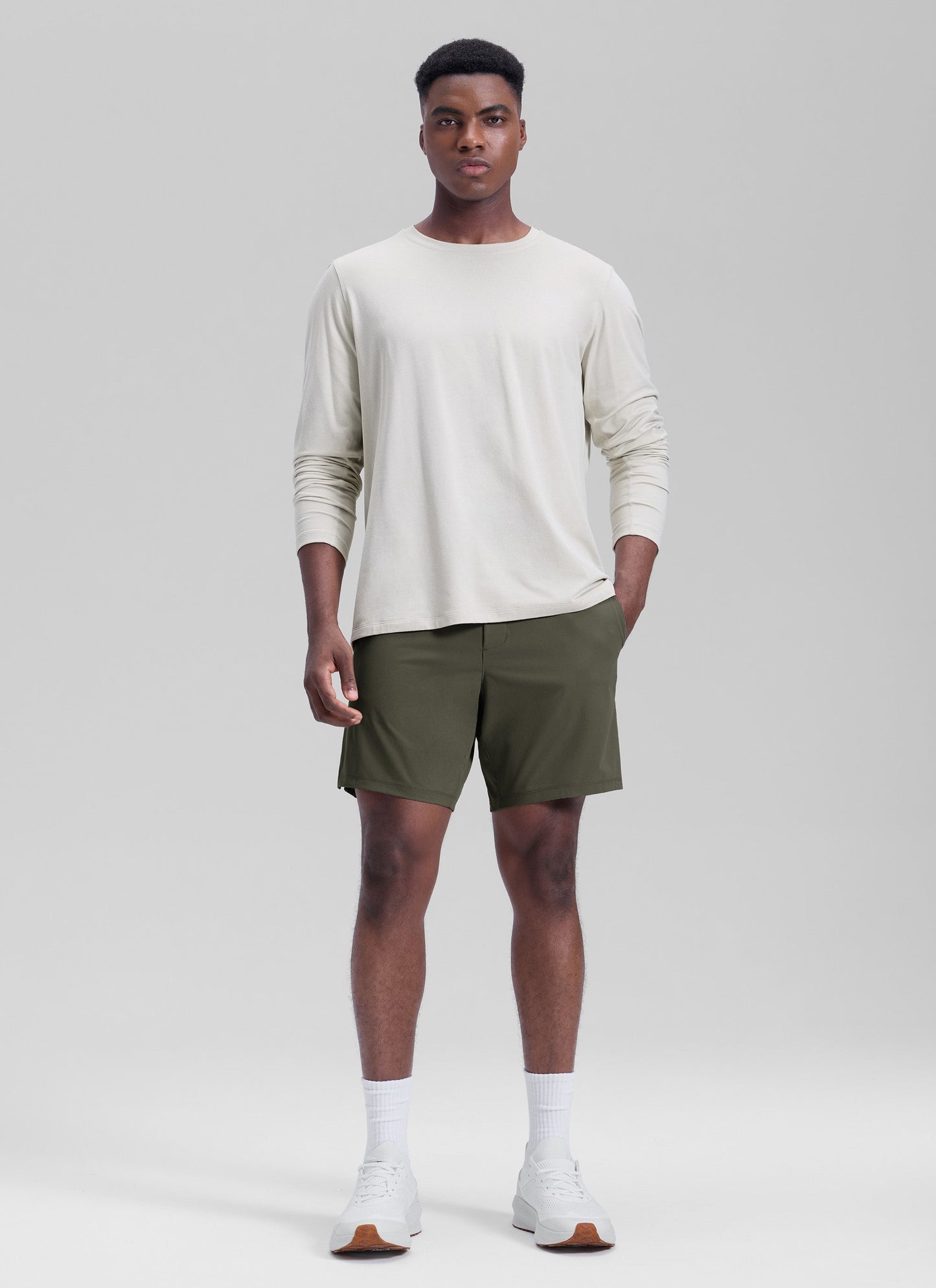 Workout Quick Dry Linerless Pocket Short  7"