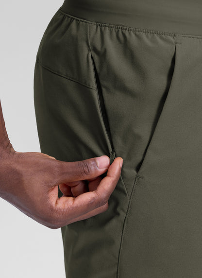 Workout Quick Dry Linerless Pocket Short  7"