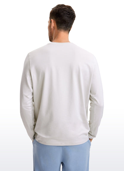 Cloud Jersey Crewneck Long Sleeve Shirts
