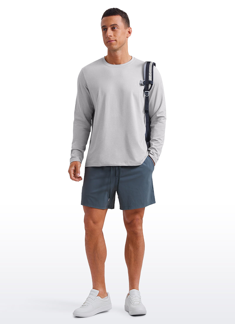 Cloud Jersey Crewneck Long Sleeve Shirts