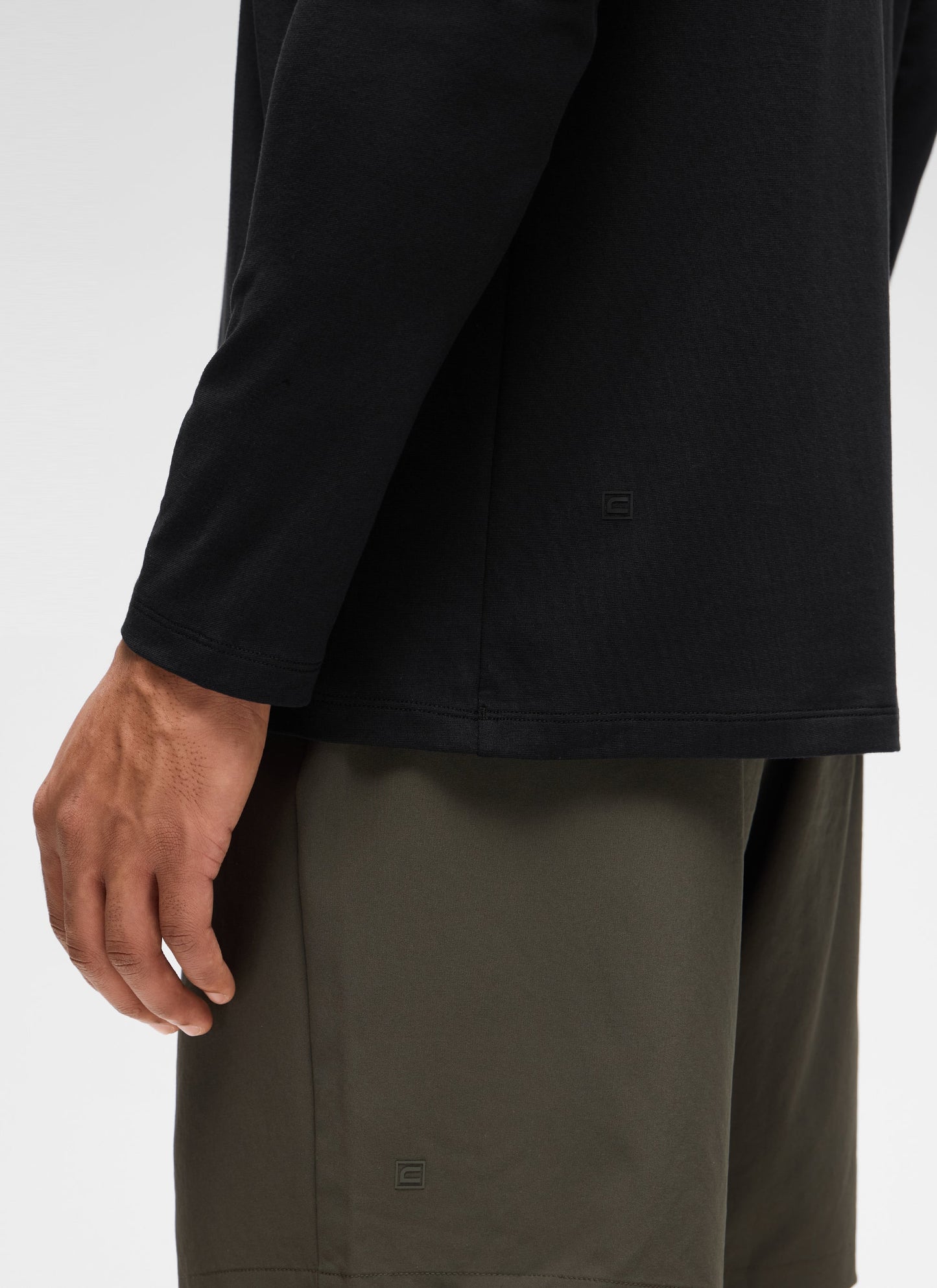 Poly Cotton-Blend Lightweight Long Sleeve