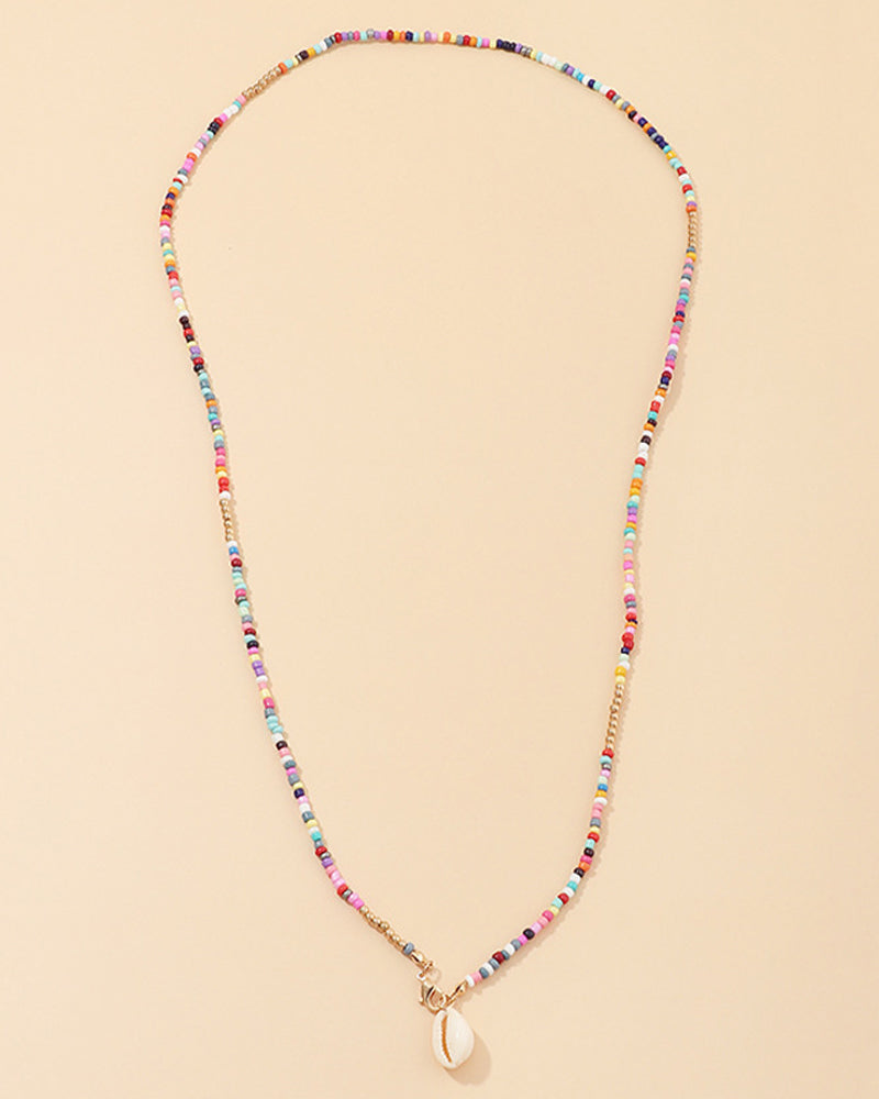 Colorful shell necklace